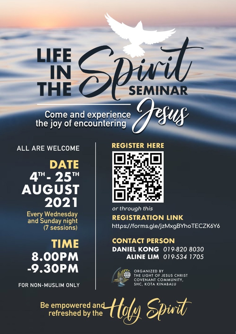 Hundreds Attend Virtual Life In The Spirit Seminar Catholic Sabah Hundreds Attend Virtual Life In The Spirit Seminar Catholic Sabah