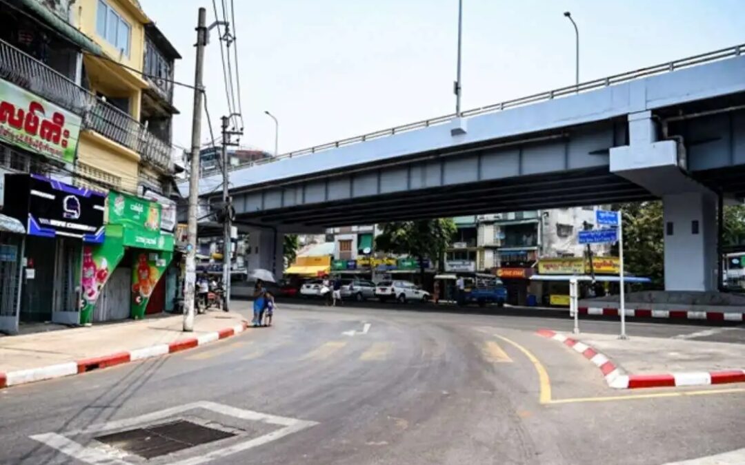 Jalanraya kosong di Myanmar sebagai tanda orang ramai boikot festival air