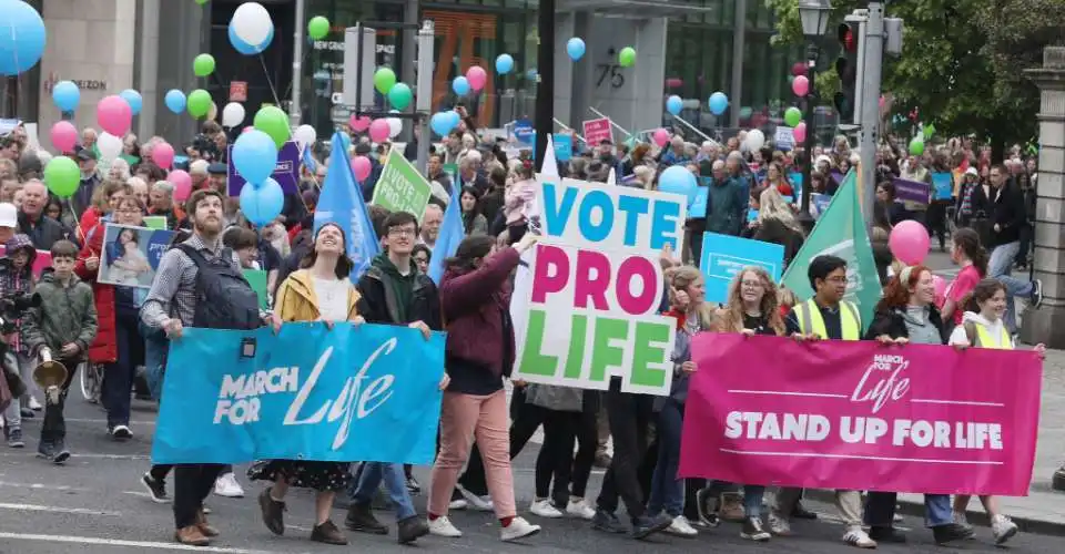 Pro-lifers march as abortion numbers ‘soar’ in Ireland