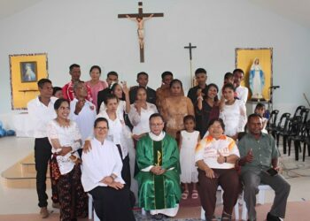 Berita bergambar: pemberkatan perkahwinan migran di Paroki Ranau