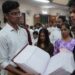 Two Bibles handwritten by parishioners in India