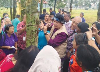 Educational excursion on rubber tapping