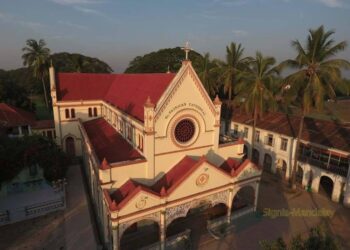 Historic cathedral in Myanmar razed during alleged military action