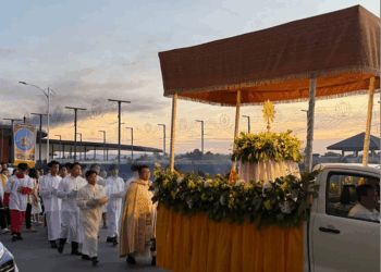 Bringing Christ through the Heart of the Silent Town