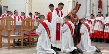 Three new Chinese priests ordained in Nanchang