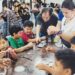 A fun lesson in rosary-making at Mantin parish