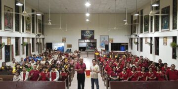 Lawatan luar kawasan pelayanan CCR St Paul Dontozidon di Gereja St Edmund, Kota Belud