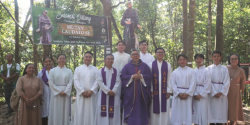 Penziarah pertama ke Hutan Laudato Si’ sempena Tahun Jubli Fransiskan