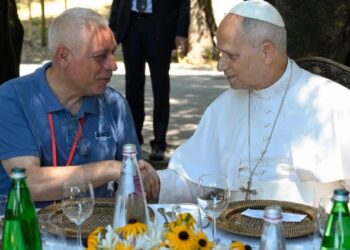 Pope Leo at Borgo Laudato si’ lunch: ‘I came with a ‘hunger’ for genuine charity’