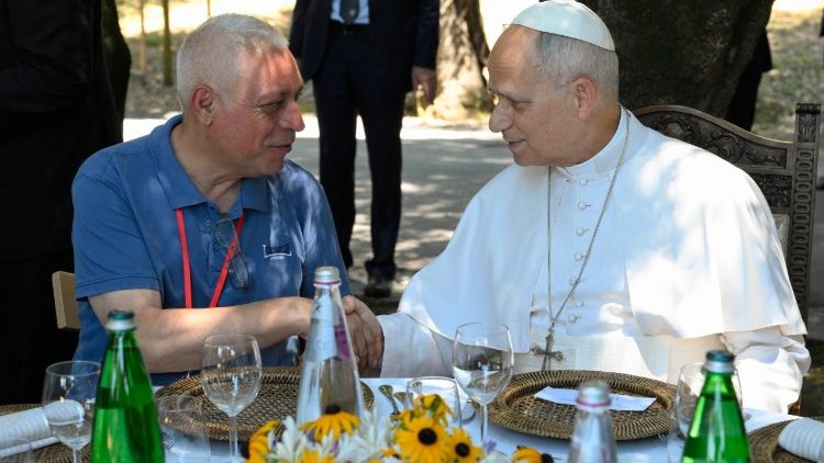 Pope Leo at Borgo Laudato si’ lunch: ‘I came with a ‘hunger’ for genuine charity’