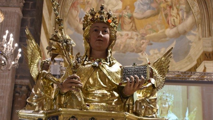 Cardinal Parolin in Sicily: Saint Agatha’s witness still speaks to the Church
