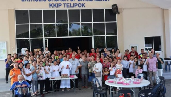 Sambutan Ulang Tahun Pentahbisan Imamat Fr Jeffri Gumu meriah