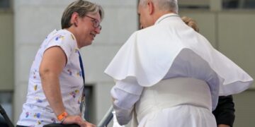 In Lourdes Pope Leo hears testimonies of service, suffering and hope